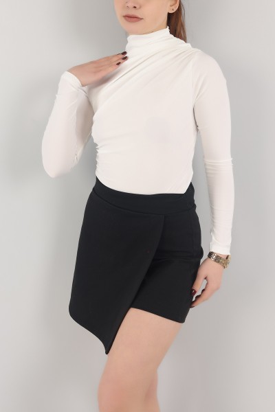 Beyaz Dik Yakalı Sandy Bluz 151422