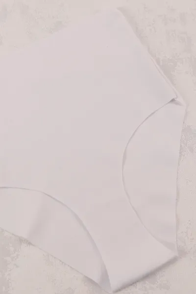 Beyaz Dikişsiz Lazer Kesim Kadın Külot 416082
