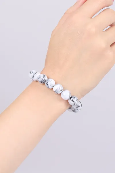 beyaz-dogal-tas-unisex-lastikli-bileklik-468949