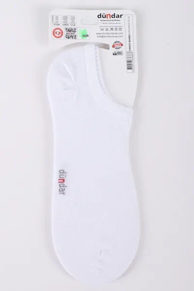 Beyaz Erkek Bambu Sneaker Görünmez Çorap (40-44) 422635