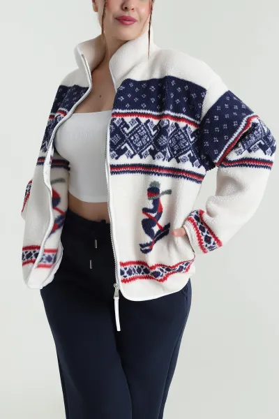 beyaz-fermuarli-desenli-teddy-kadin-polar-482447