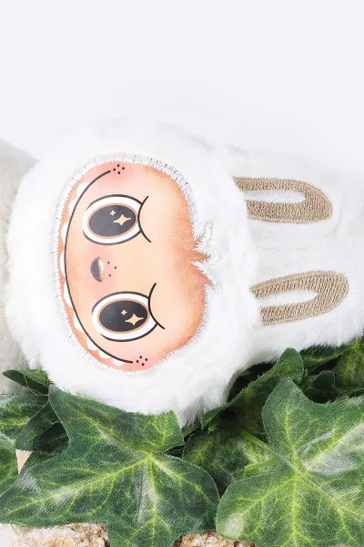 Beyaz Figürlü Peluş Çocuk Kulaklık 410839