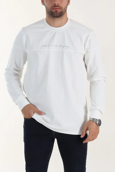 beyaz-fitilli-nakisli-bisiklet-yaka-erkek-sweatshirt-396906