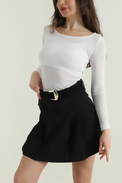 Beyaz Fitilli Transparan Kadın Bluz 428413