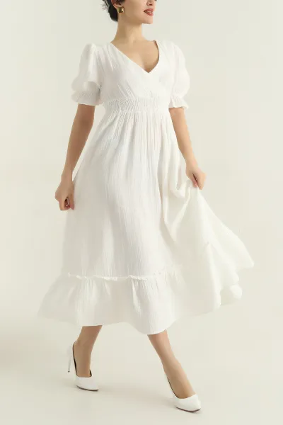 beyaz-gofreli-gipeli-muslin-keten-kadin-elbise-351093