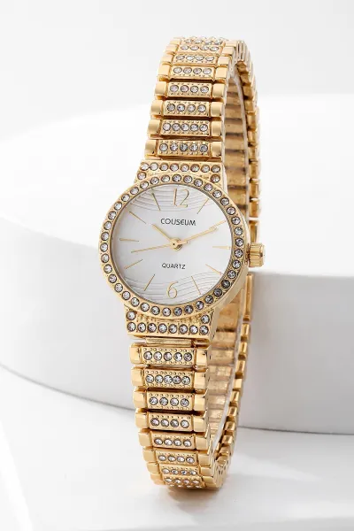 Beyaz Gold Şık Kadın Saat 476682