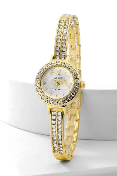 Beyaz Gold Şık Kadın Saat 476737