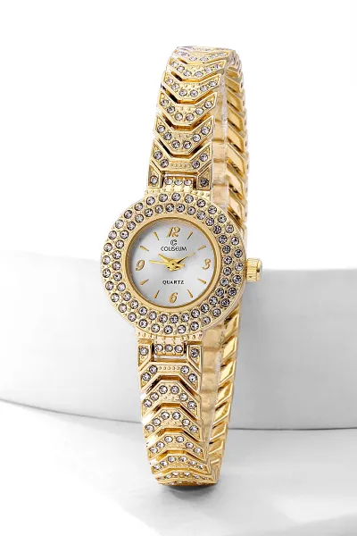 Beyaz Gold Şık Kadın Saat 476742
