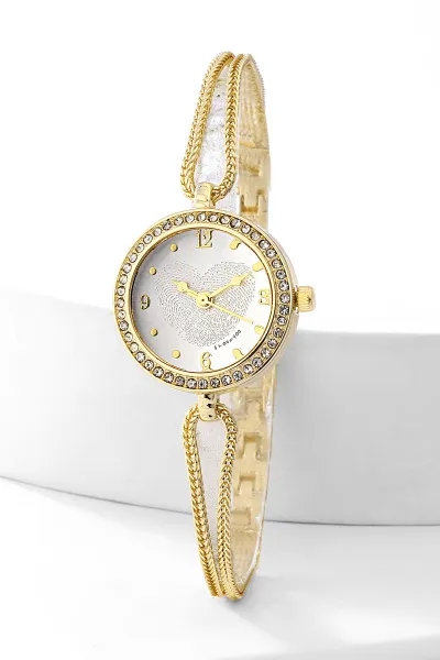 Beyaz Gold Şık Kadın Saat 480112