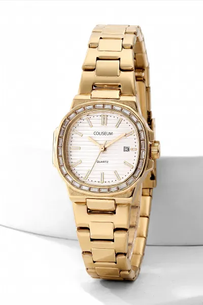 Beyaz Gold  Takvimli  Kadın Saat 476749