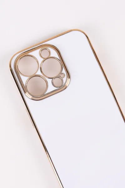 Beyaz İphone 14 Pro Uyumlu Kamera Korumalı Tpu Silikon Telefon Kılıfı 467056