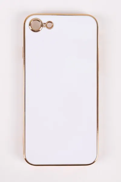 Beyaz İphone 7/8 Uyumlu Kamera Korumalı Tpu Silikon Telefon Kılıfı 467023