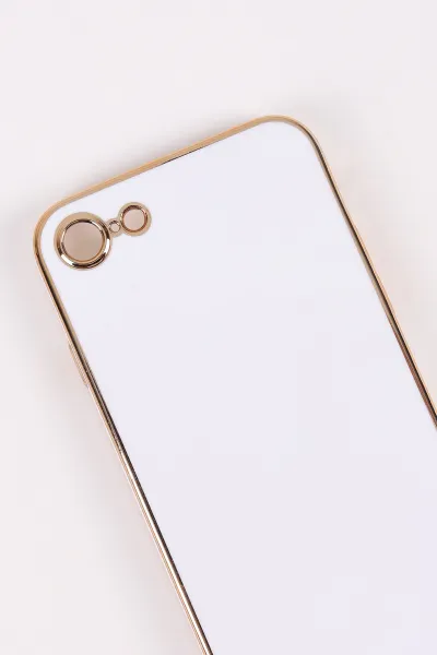 Beyaz İphone 7/8 Uyumlu Kamera Korumalı Tpu Silikon Telefon Kılıfı 467023