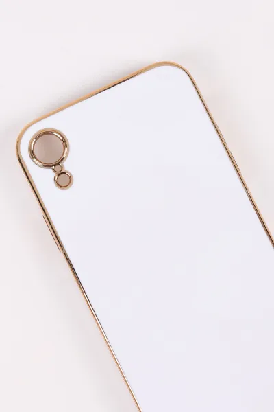 Beyaz İphone XR Uyumlu Kamera Korumalı Tpu Silikon Telefon Kılıfı 467028