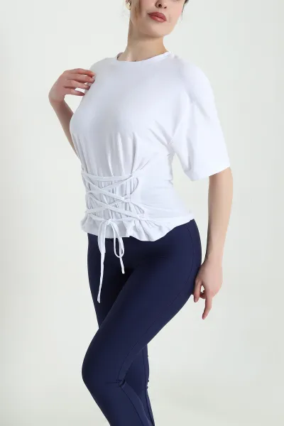 Beyaz İpli Süprem Kadın Bluz 451161