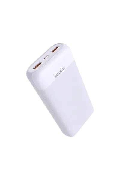 Beyaz Kakusiga KSC-888 20.000 mAh PD 22.5W 3 Portlu Powerbank 355353