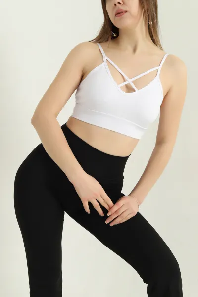 Beyaz Kaplı İp Askılı Büstiyer 337085