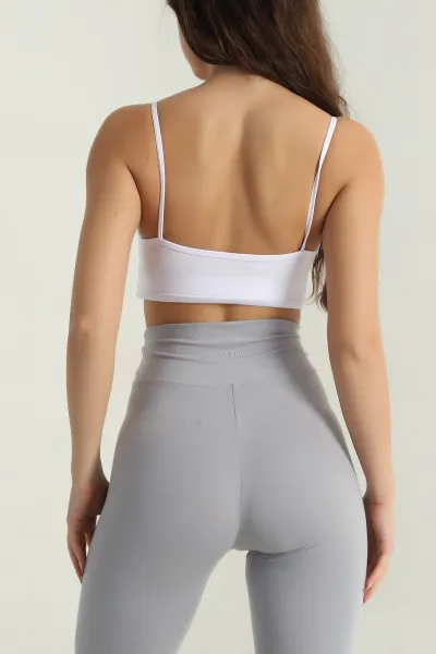 Beyaz Kaplı İp Askılı Büstiyer 411430
