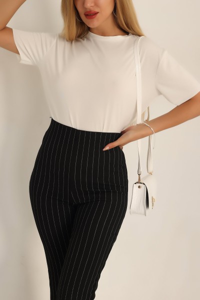 Beyaz Lazer Kesim Sandy Bluz 195004