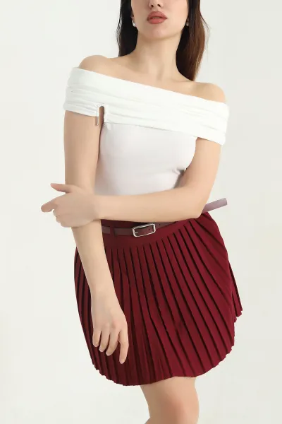Beyaz Madonna Yaka Sendy Kadın Bluz 342956