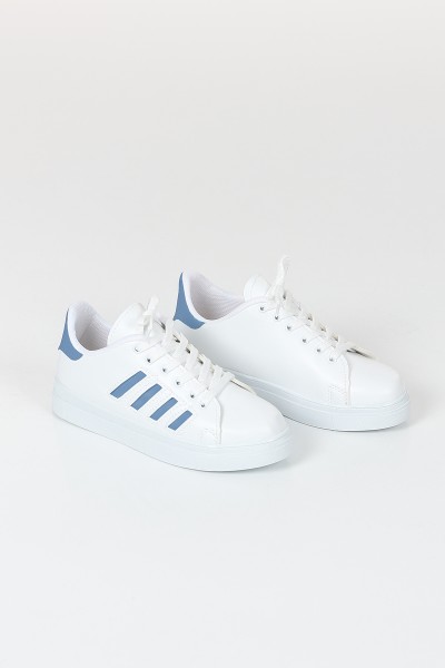 Beyaz Mavi Spor Ayakkabı 116621