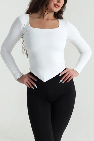 Beyaz Modal Kadın Bluz 484364