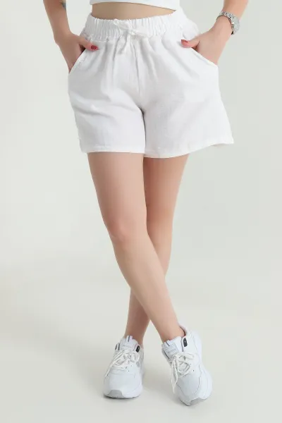 beyaz-muslin-keten-kadin-sort-464151