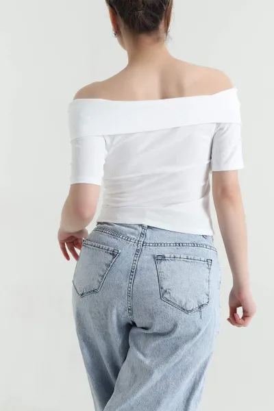 Beyaz Ottoman Kadın Bluz 448808