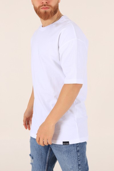 Beyaz Oversize Erkek Tişört 171001
