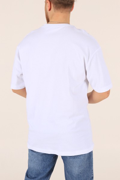 Beyaz Oversize Erkek Tişört 171001