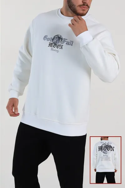 beyaz-oversize-sirt-nakis-detayli-baskili-erkek-sweatshirt-306977