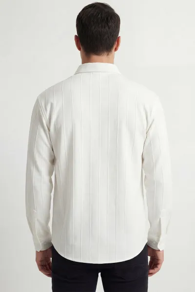 Beyaz Oversize Yeni Sezon Erkek Gömlek 448978