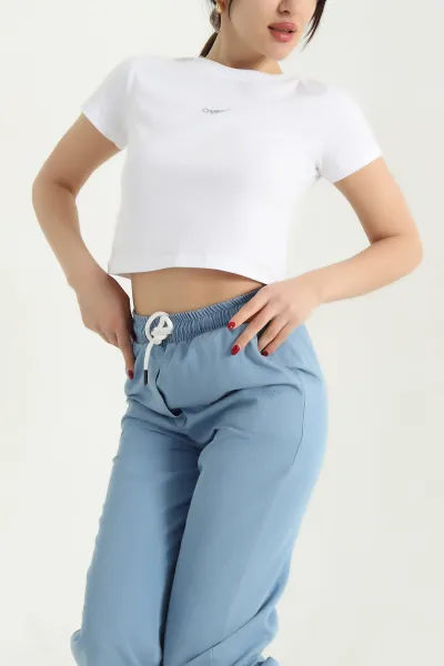 Beyaz Oysho Süprem Crop 340888