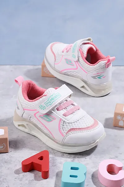 beyaz-pembe-22-25-isikli-file-detayli-kiz-bebek-spor-ayakkabi-432782