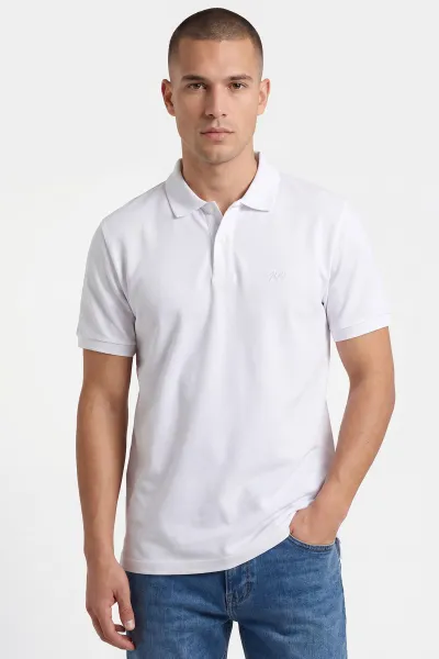Beyaz Polo Yaka Erkek Tişört 459887