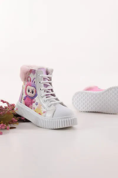 beyaz-pudra-31-35-desenli-bagcikli-fermuarli-kiz-cocuk-bot-411492