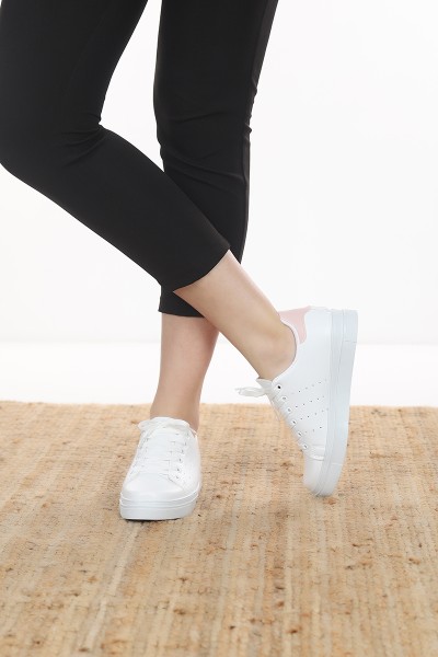 Beyaz Pudra Spor Ayakkabı 101566