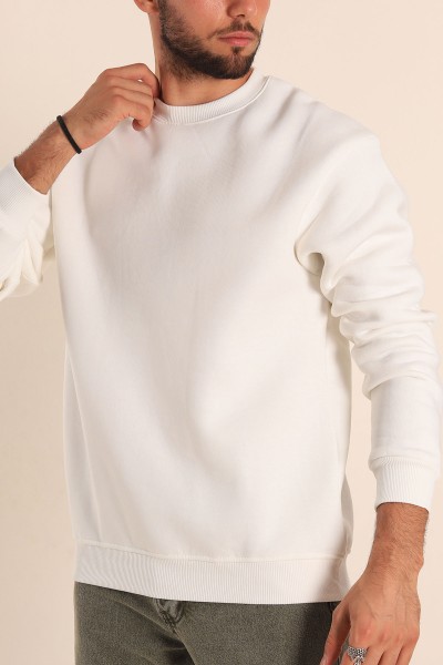 beyaz-relaxed-fit-basic-sardonlu-erkek-sweatshirt-204797