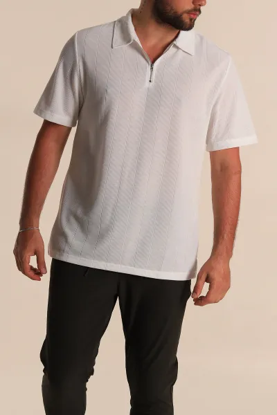beyaz-relaxed-fit-cizgi-dokulu-fermuarli-polo-yaka-erkek-tisort-278931