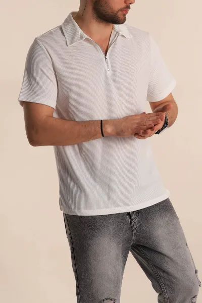 beyaz-relaxed-fit-fitilli-doku-fermuarli-polo-yaka-erkek-tisort-268315