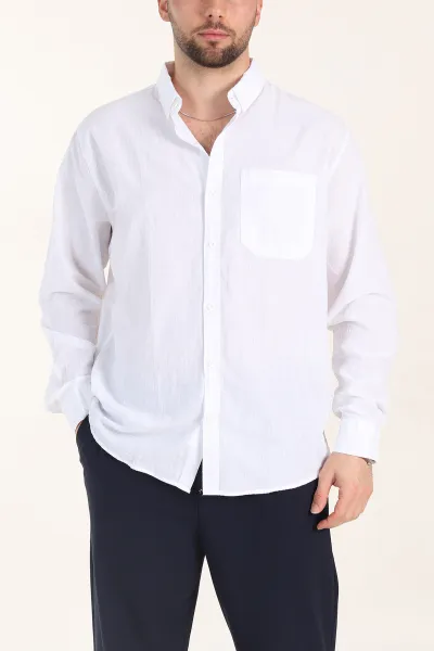 beyaz-relaxed-fit-keten-cep-detayli-erkek-gomlek-356969