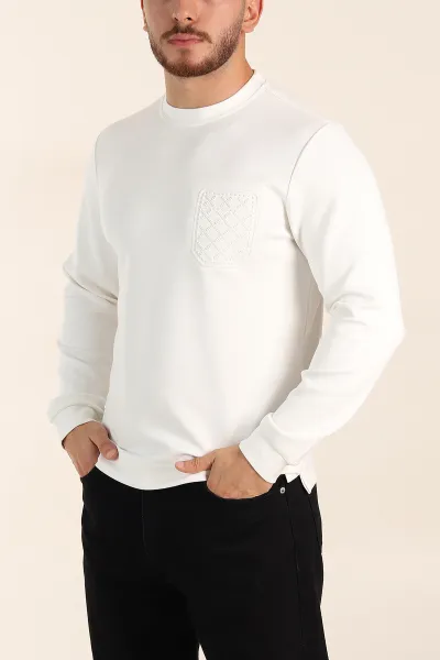 beyaz-relaxed-fit-oysho-kumas-kabartma-detayli-erkek-sweatshirt-393282