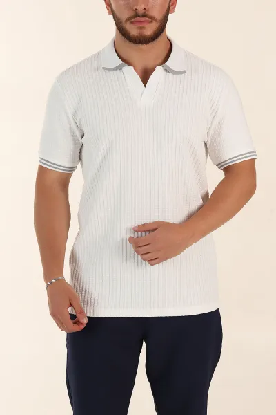 beyaz-relaxed-fit-petek-dokulu-patli-polo-yaka-erkek-tisort-370263