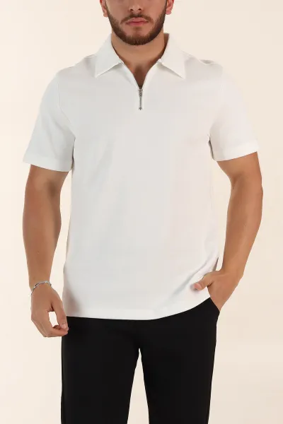 beyaz-relaxed-fit-pike-doku-fermuarli-polo-yaka-erkek-tisort-368379