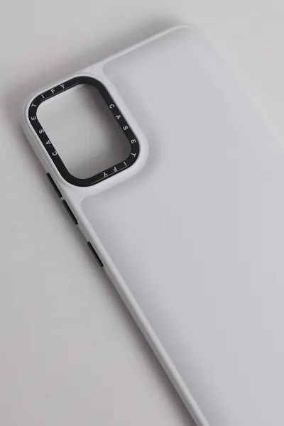 Beyaz Samsung A05 Kabarcık Serisi Şık Silikon Telefon Kılıfı 352513