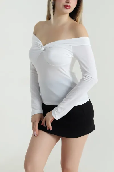 Beyaz Sandy Kadın Bluz 489865
