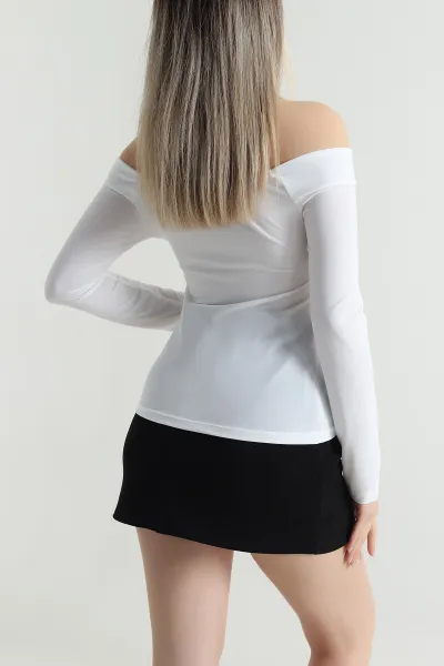 Beyaz Sandy Kadın Bluz 489865