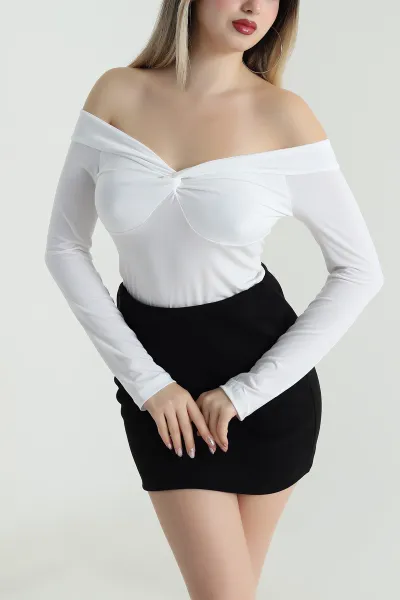 Beyaz Sandy Kadın Bluz 489865