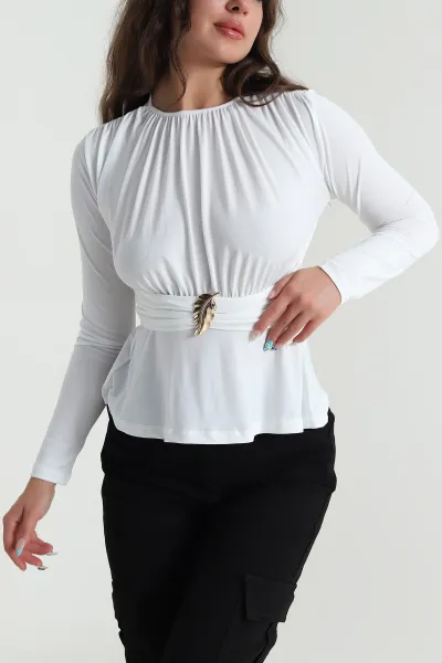 Beyaz Sandy Tokalı Kadın Bady 484638