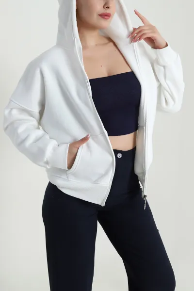 beyaz-sardonlu-uc-ip-fermuarli-kadin-sweat-484575